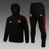 Manchester United Training Windrunner Suit Musta 2022-23